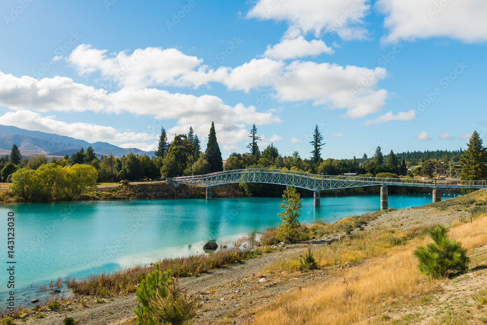 Beautiful Bridge Lake Tekapo, NewZealand