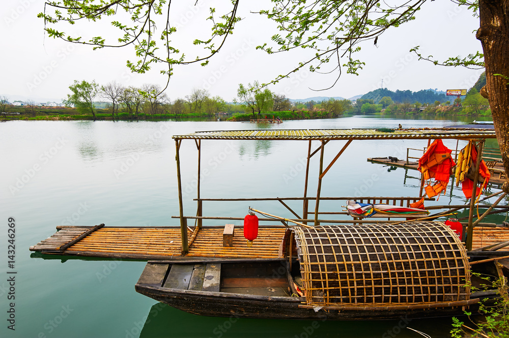 Wuyuan Moon bay landscape.