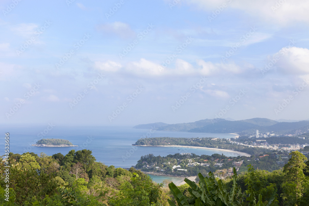 Phuket Karon View Point, beautiful landmark in Phuket South of Thailand.