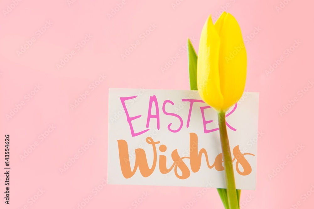 Composite image of easter greeting