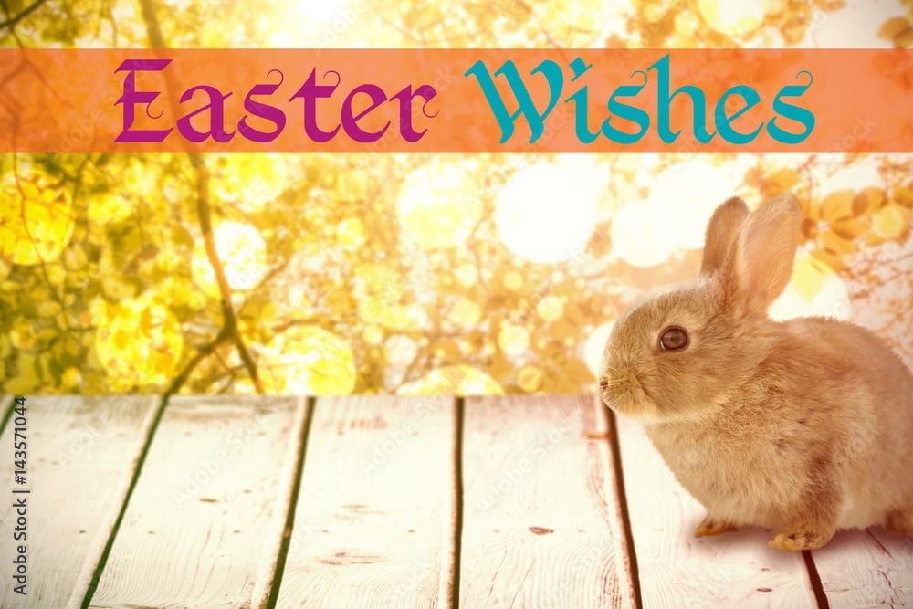 Composite image of easter greeting