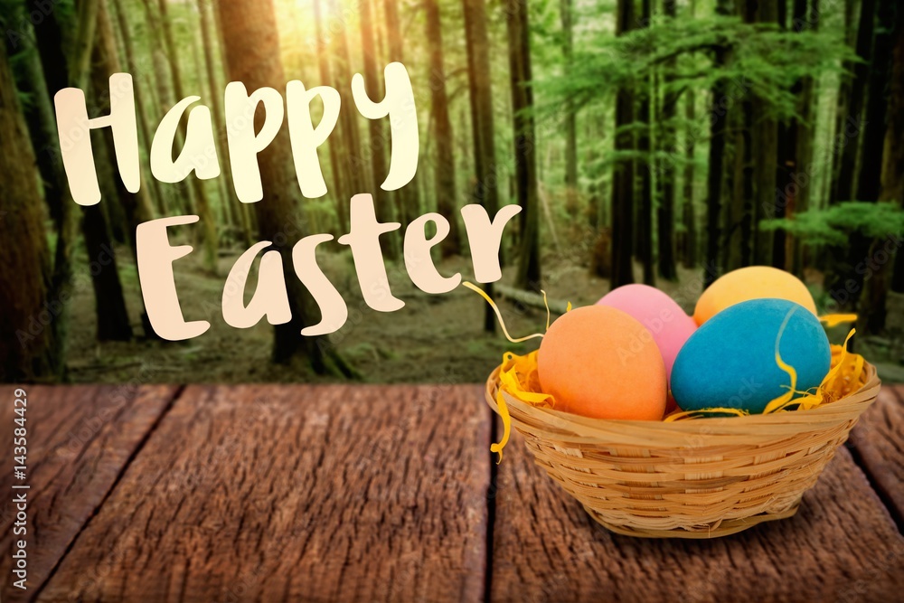 Composite image of happy easter logo