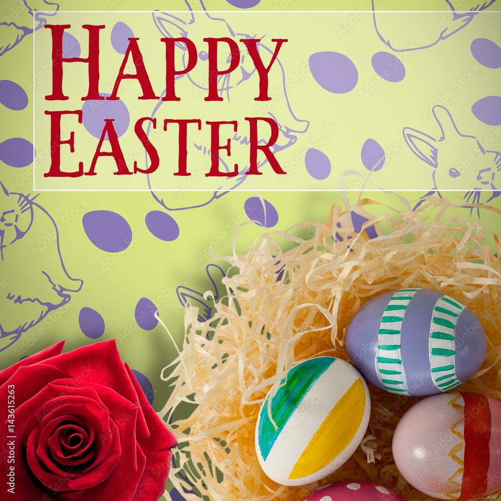 Composite image of easter greeting