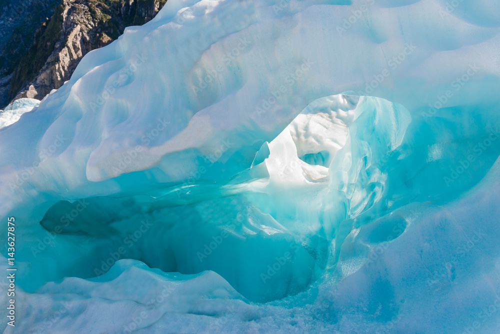 FOX Glacier cave, Southern island, New Zealand