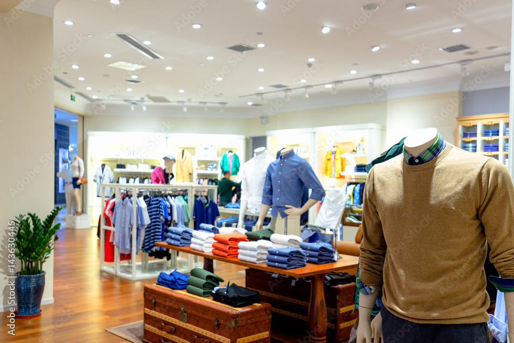 interior of shopping mall