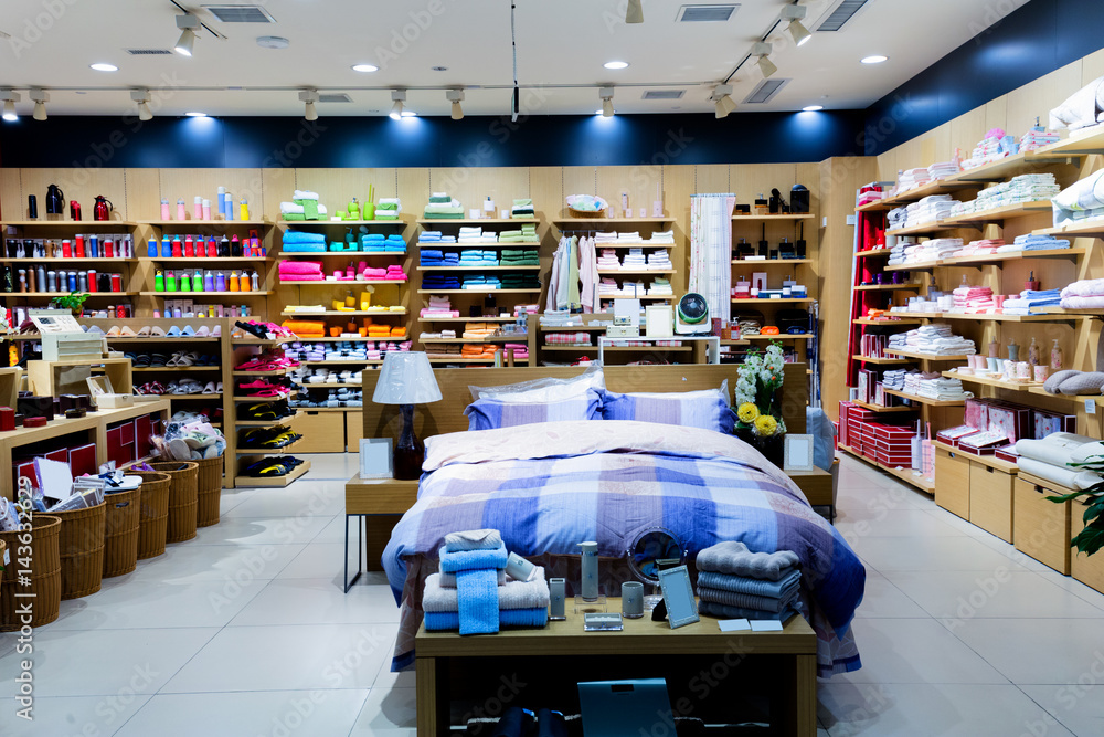 interior of shopping mall