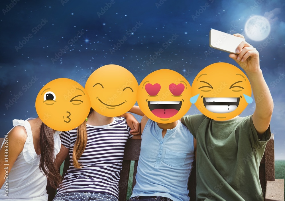 friends emoji face