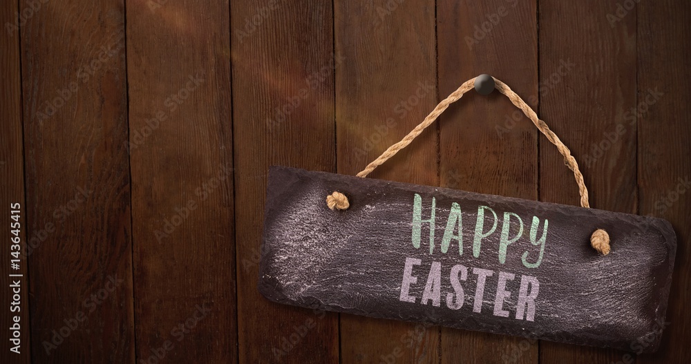 Composite image of easter greeting