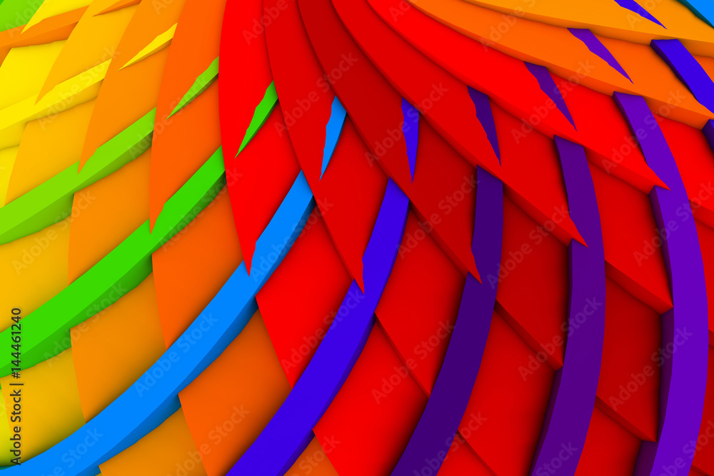 Colorful abstract Background ,3d illustration.