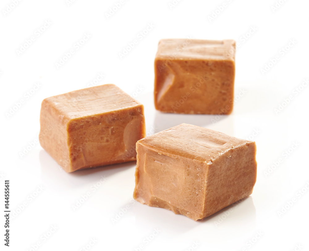 pieces of caramel candies