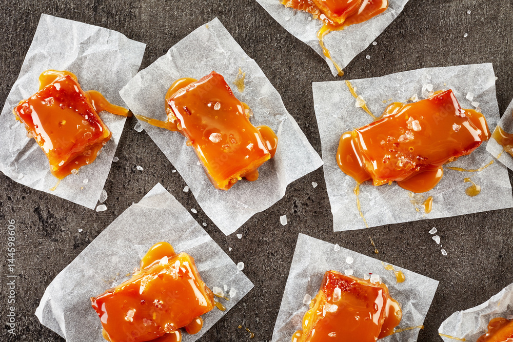 homemade salted caramel candies