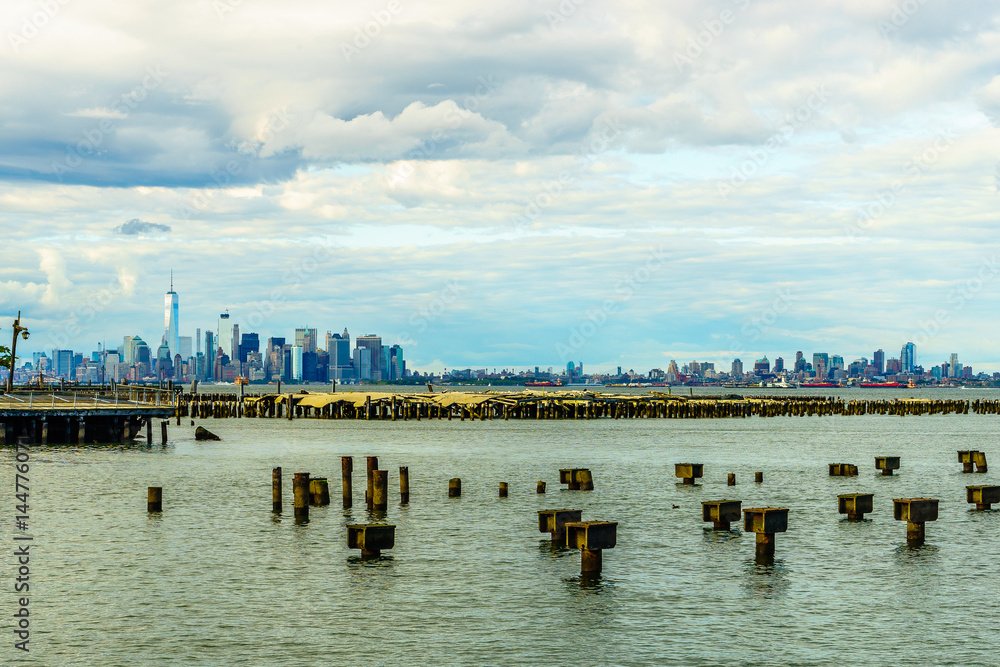 Lower Manhattan skyline seen from Staten Island