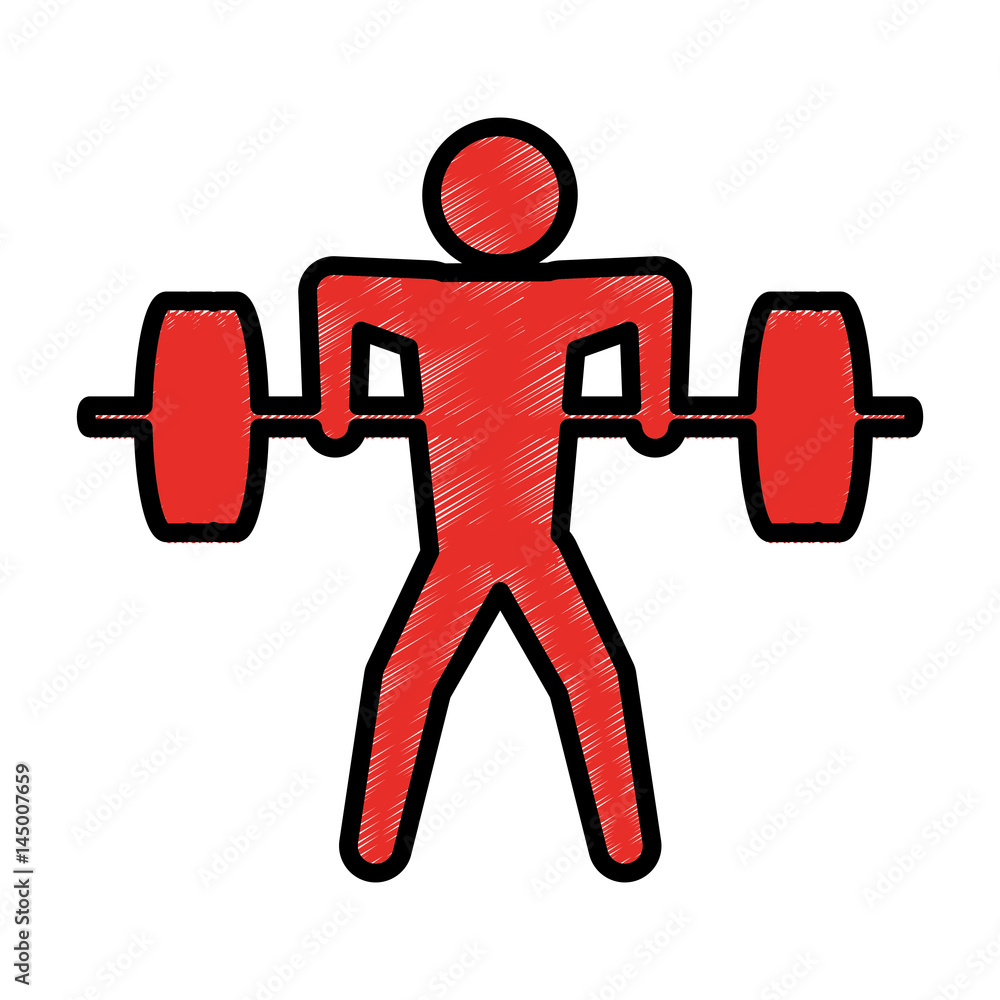 Gym and fitness lifestyle icon vector illustration graphic design