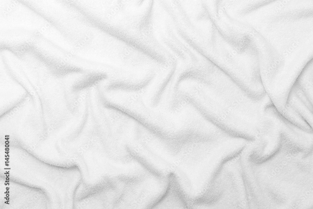 white fabric texture background.