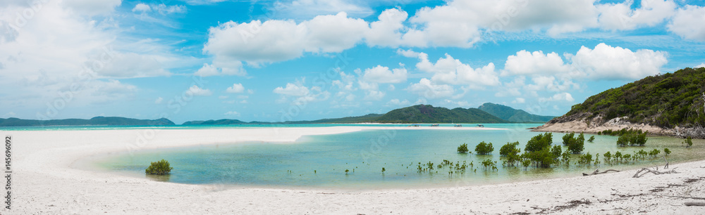 圣灵降临节怀特哈文海滩全景