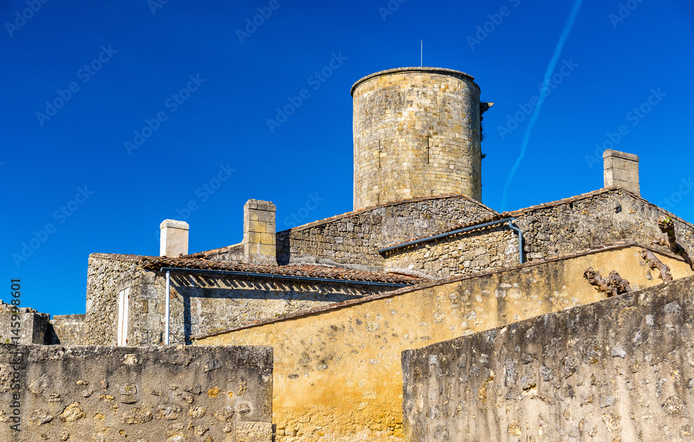 Chateau de Rauzan, a medieval castle in Gironde, France