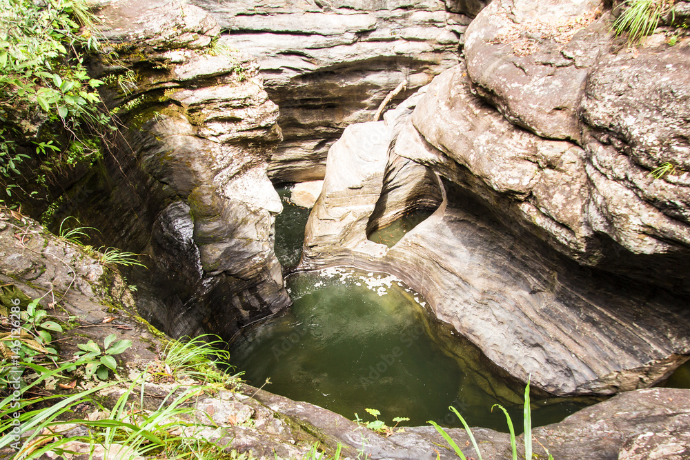 Morada do Sol waterfall in chapada do veadeiros