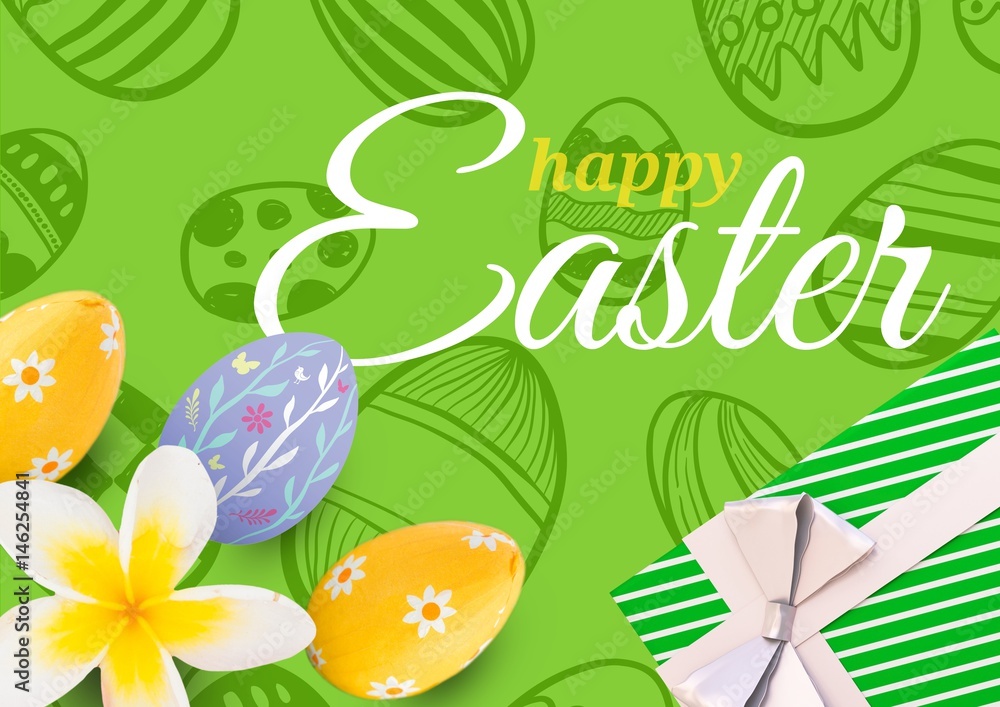 Composite image of easter card