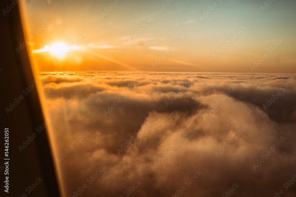 sun above the clouds