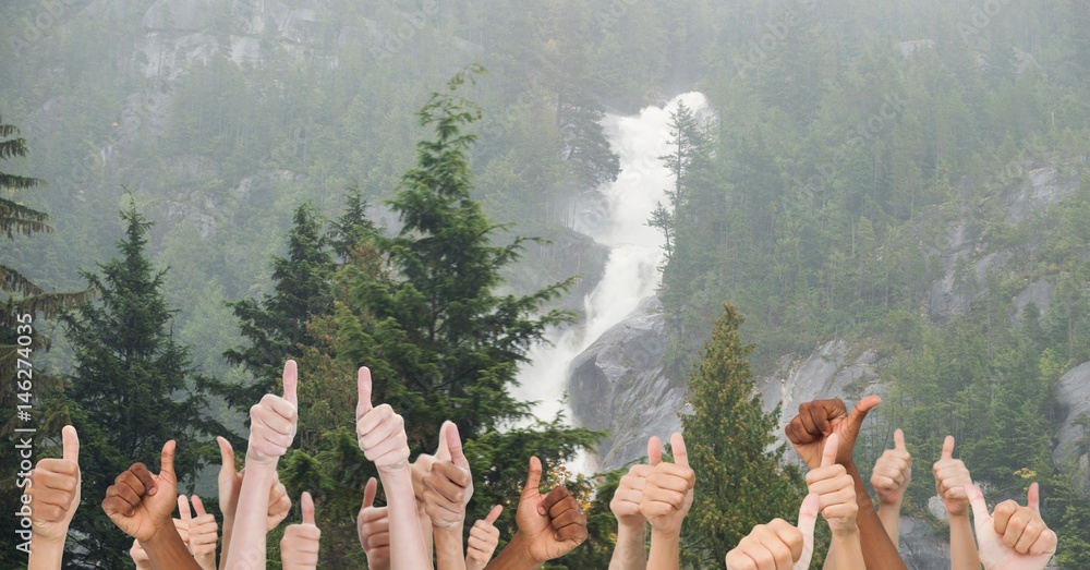 Thumbs up trees