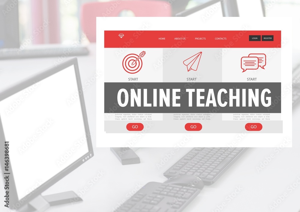 Online teaching App Interface