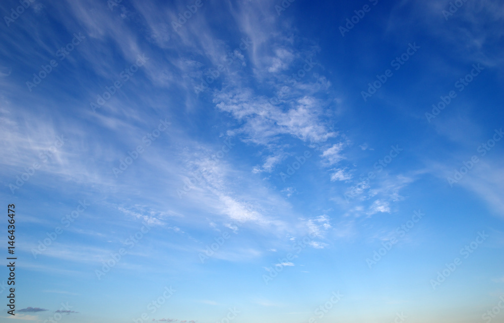 blue sky and clouds