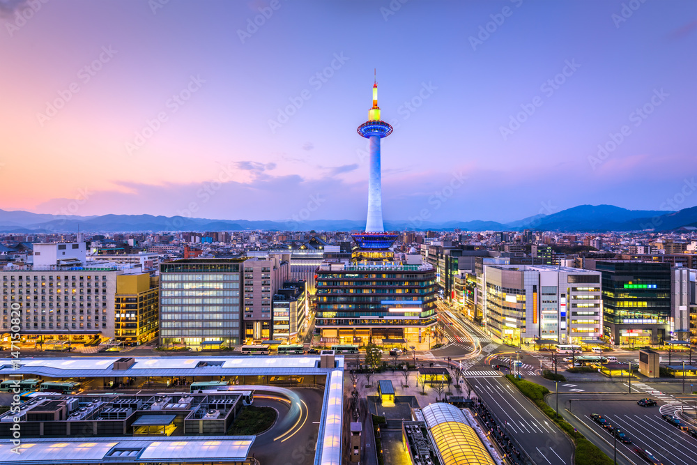 日本京都城市天际线