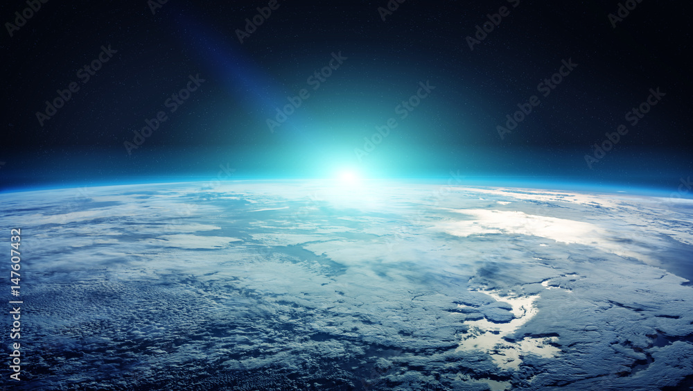 Planet Earth in space 3D rendering elements of this image furnished by NASA