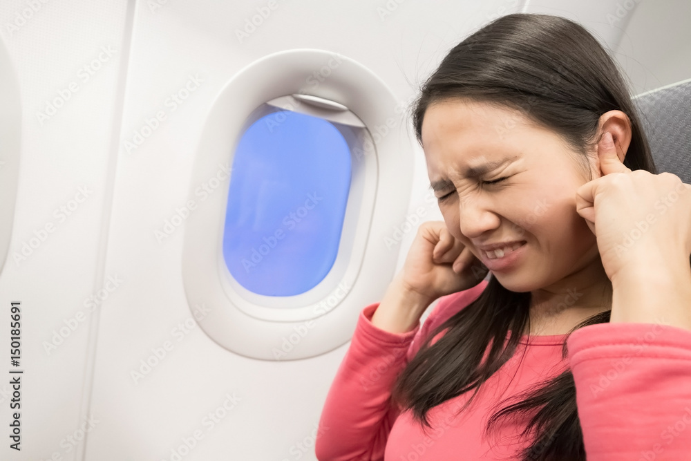 women in airplane