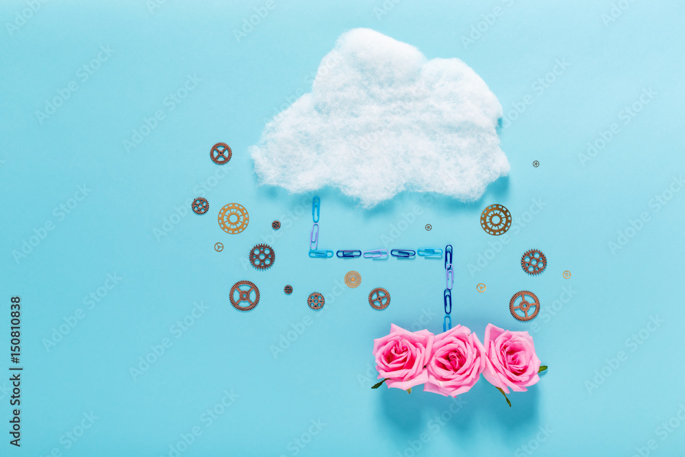 Cloud computing concept image