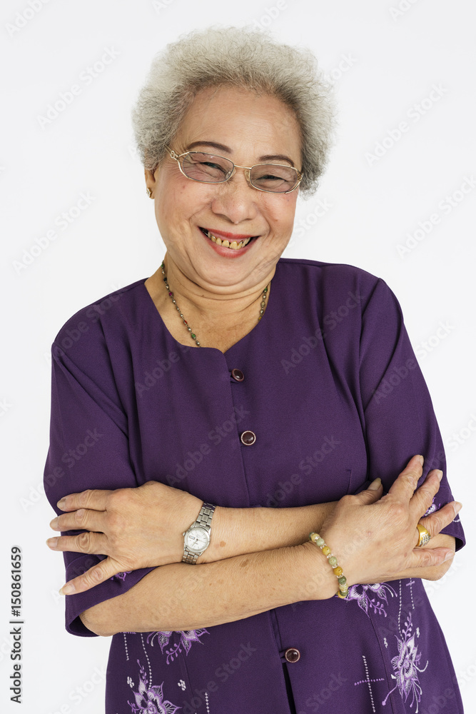 Asian Woman Cheerful Portrait Concept