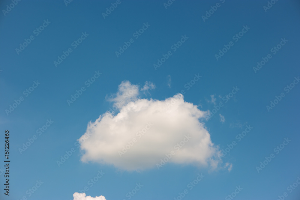 Blue sky with clouds background