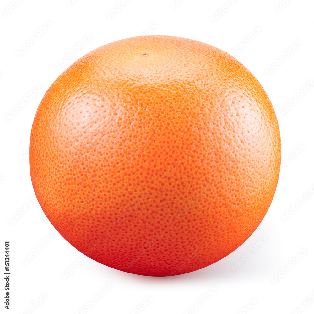 Grapefruit isolated on white background. With clipping path. Full depth of field.