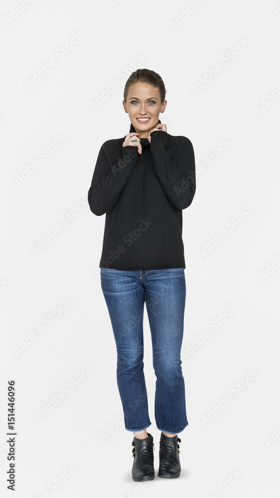 Woman Smiling Happiness Portrait Concept