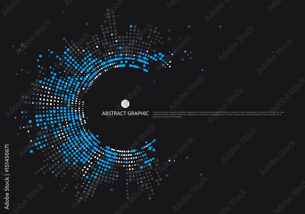 Radial lattice graphic design, abstract background.