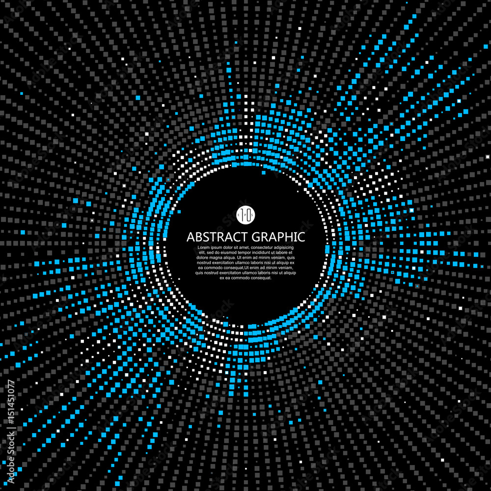 Radial lattice graphic design, abstract background.