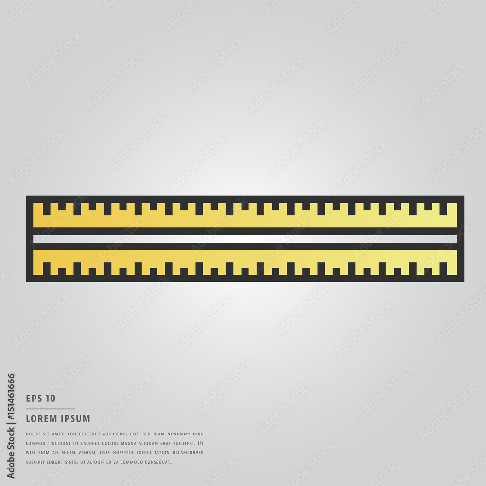 Lorem ipsum text and ruler