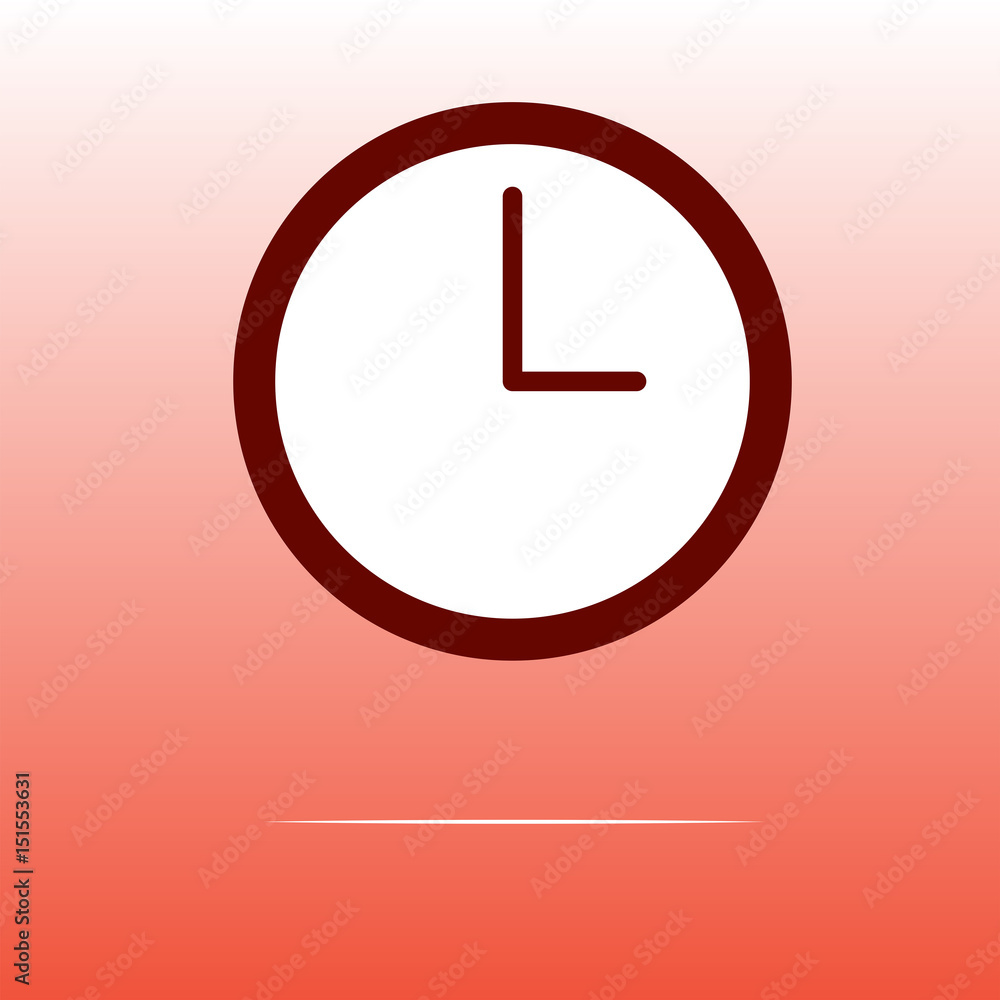 Vector image of clock