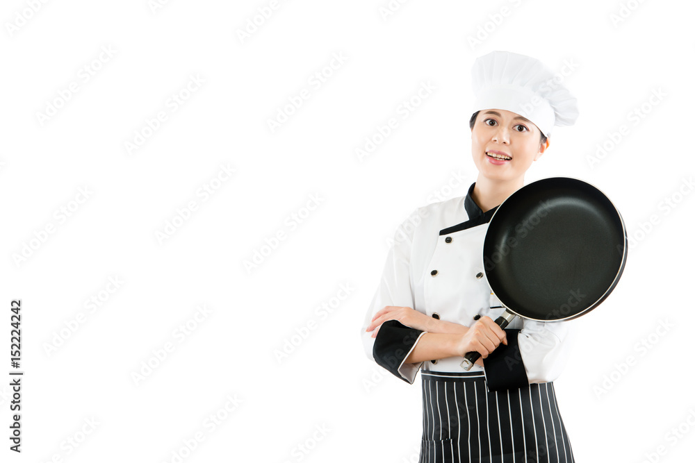 smiling chef isolated on white background