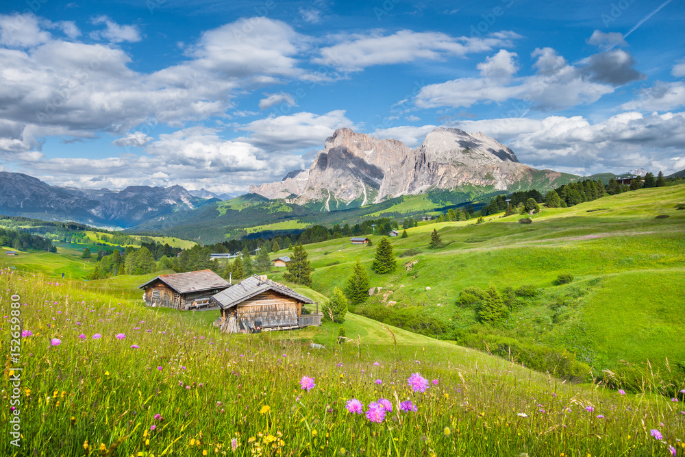 意大利南蒂罗尔州多洛米蒂的Alpe di Siusi