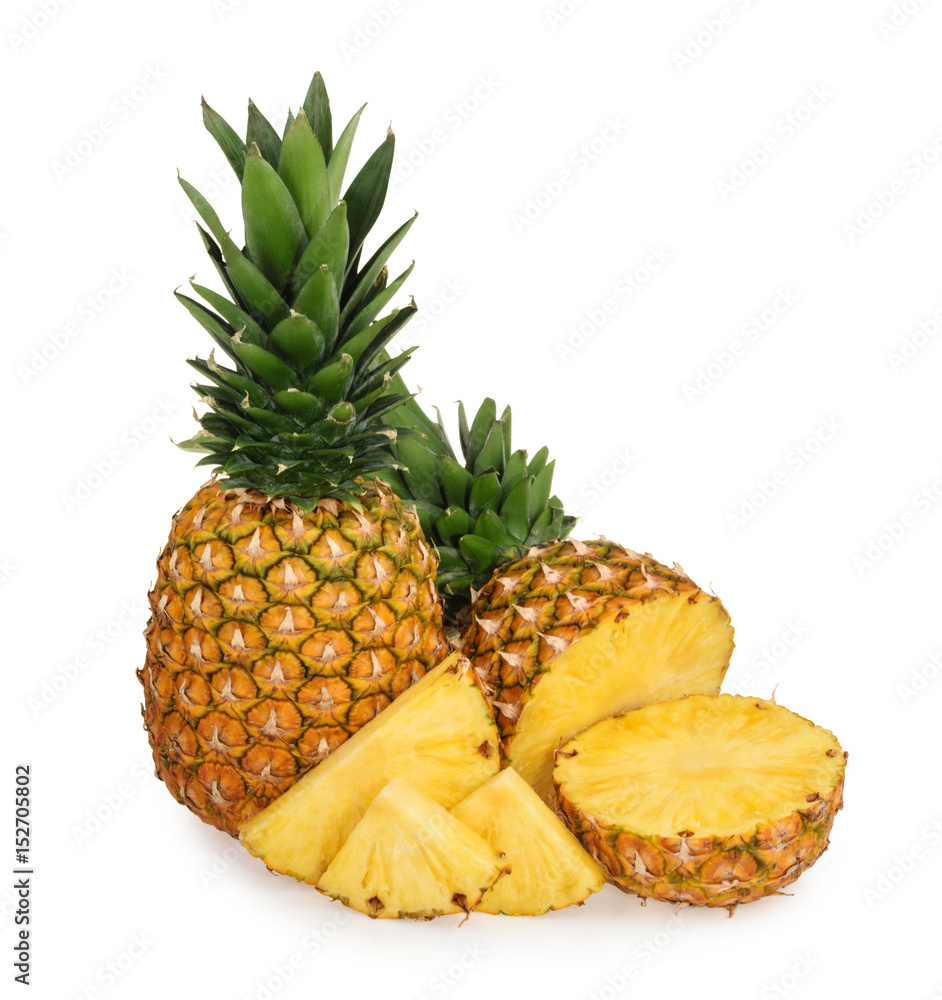 Pineapple isolated on white background