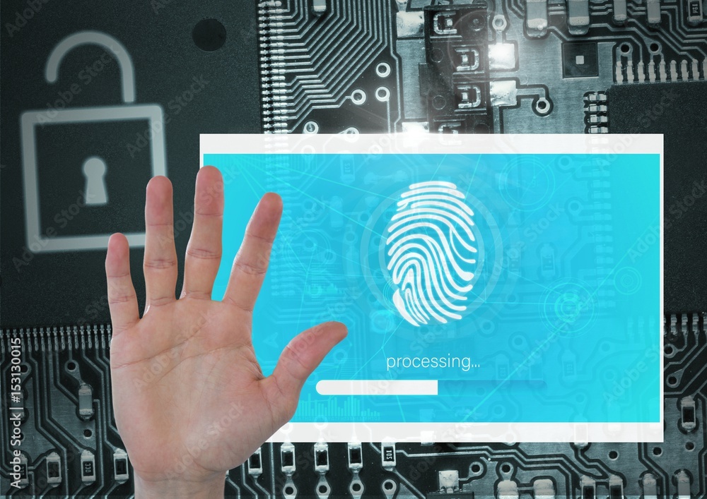 Hand Identity Verify security fingerprint App 