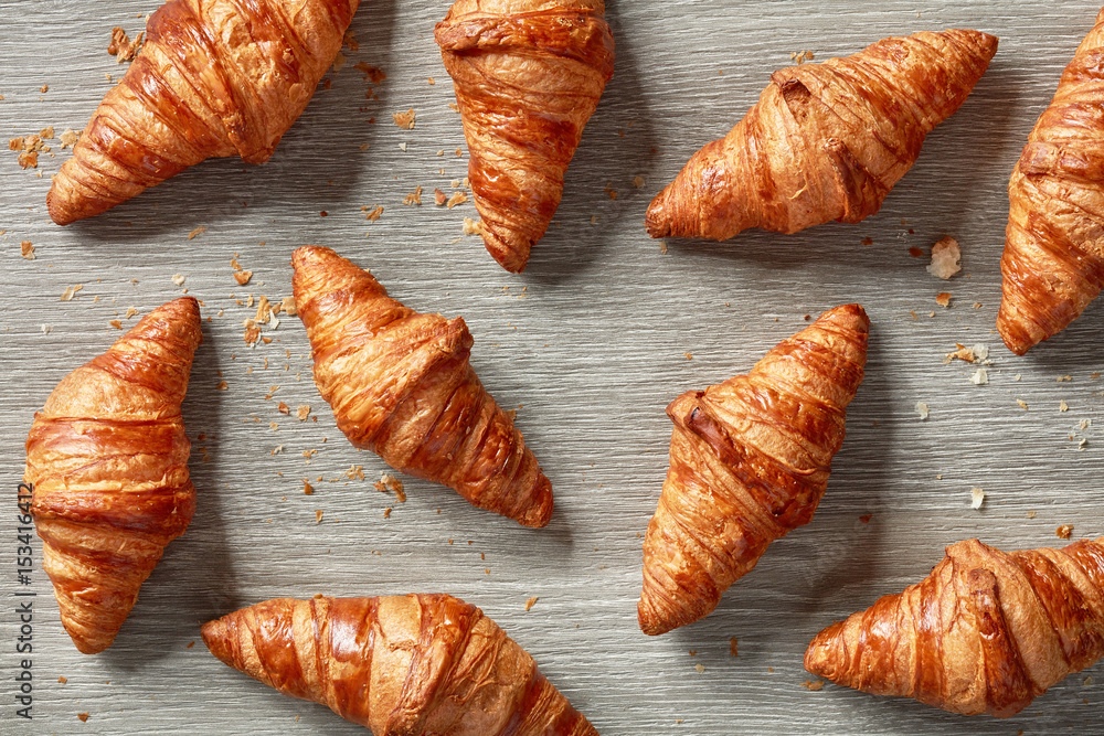 freshly baked croissants