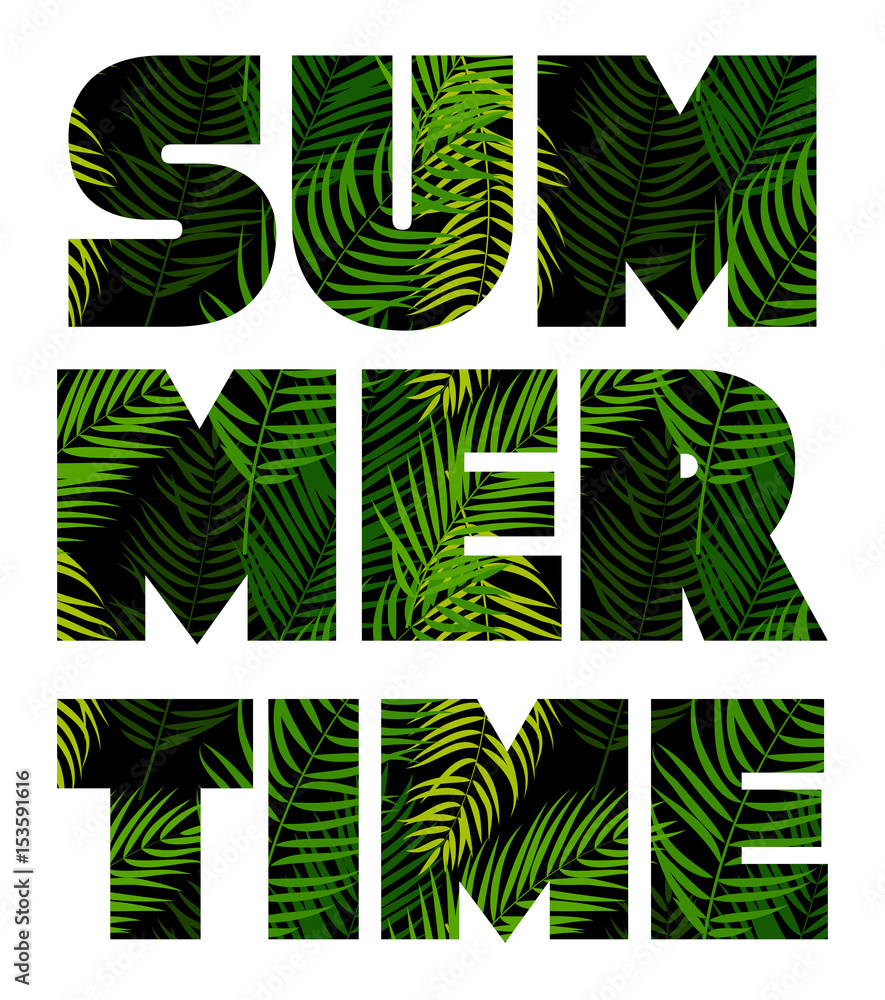 Summer Time Abstract Background. Vector Illustration