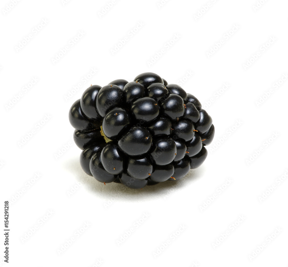 Blackberry isolated on white