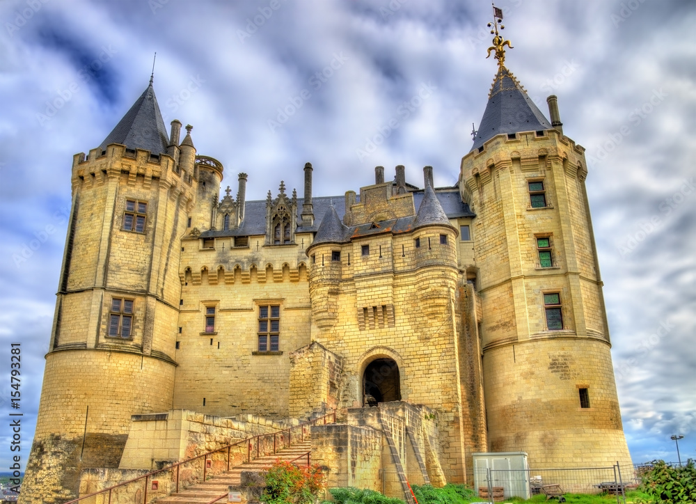 Chateau de Saumur in the Loire Valley, France