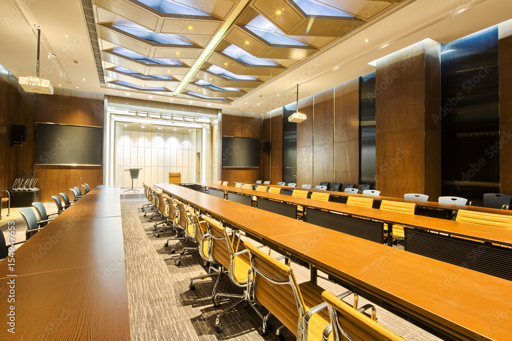 interior of modern meeting room