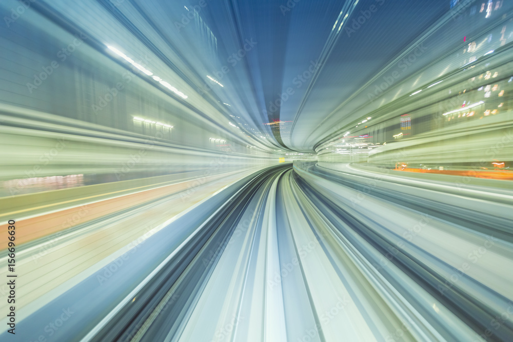 High speed technology concept via a Tokyo monorail