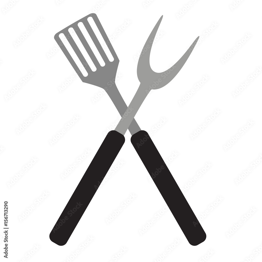 BBQ and Grill Tools. Vector Illustration