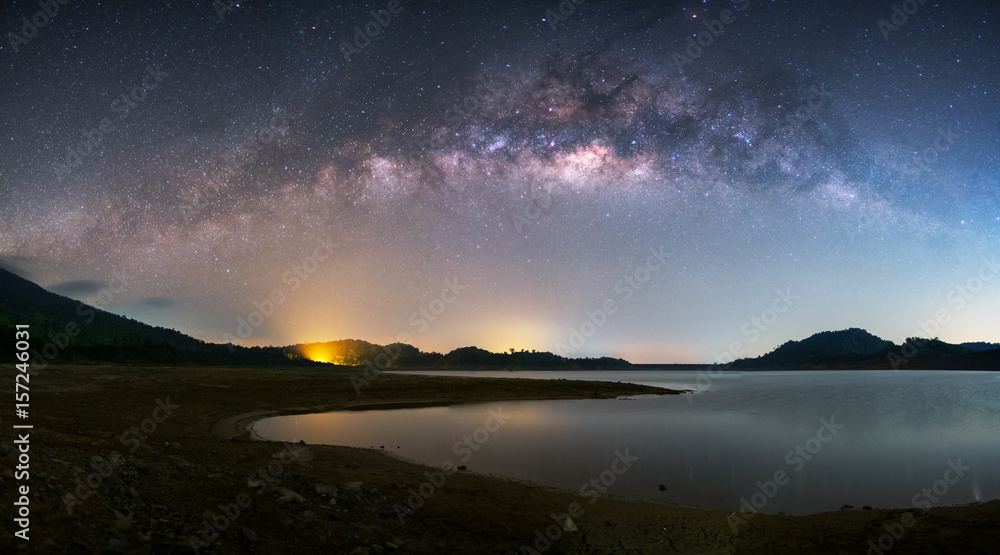 银河系、夜空全景